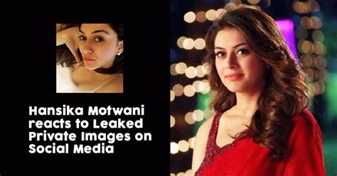 Hansika Motwani Posts Tweet After Her Leaked。